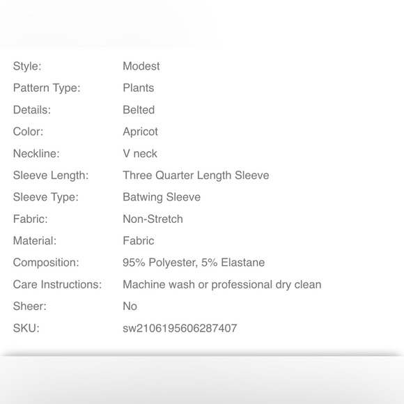 SHEIN Najma Plant Print Split Hem Belted Abaya Modest Maxi Cardigan - Picture 7 of 7